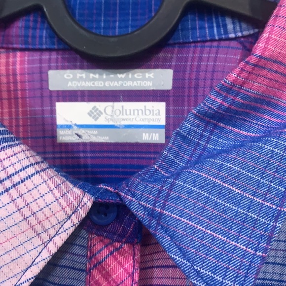 Columbia Omni Wick Advanced Evap Sportwear Long Top Tunic Purple Pink Blue M - Picture 3 of 8